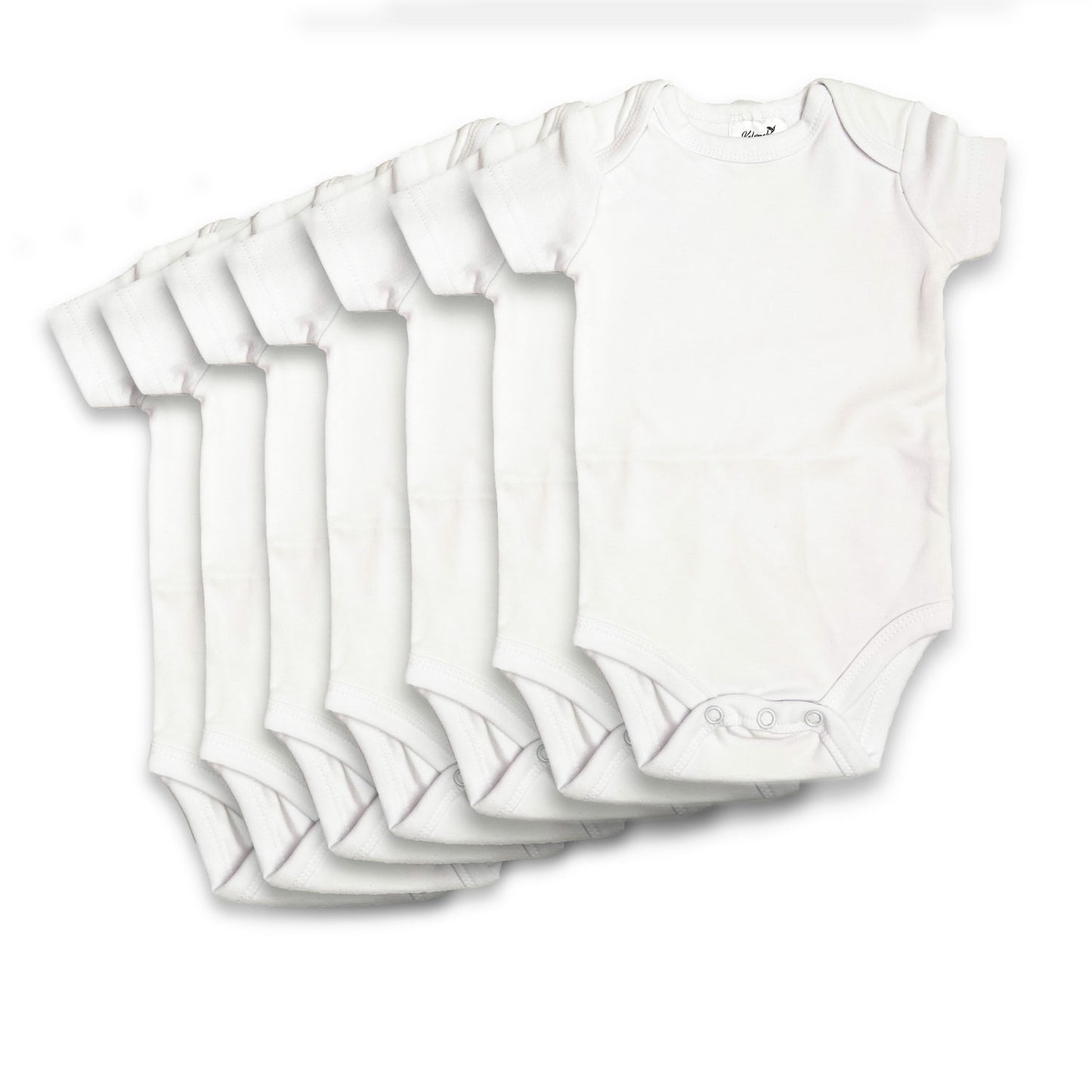 7-pack Organic Cotton Baby Bodysuits Short-Sleeve