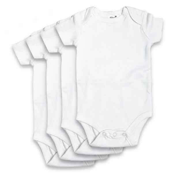 Organic Cotton Baby Bodysuits Short-Sleeve