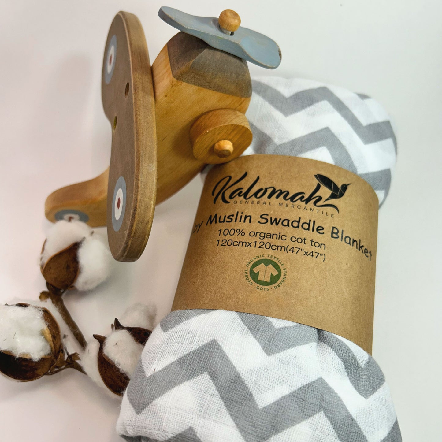 Organic Cotton Blankets | Muslin Swaddle | Kalomah General Mercantile